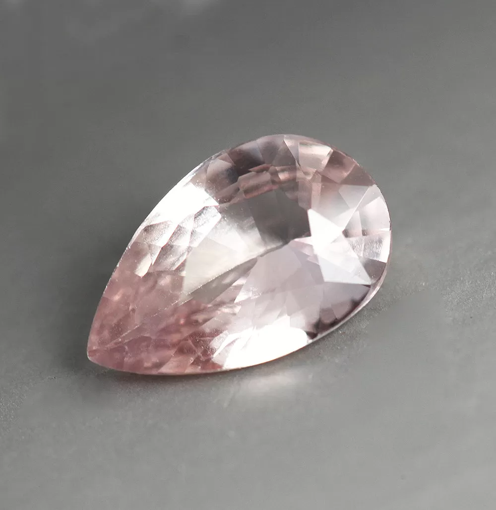 Loose 2.03 Ct Pear Peach Pink Sapphire