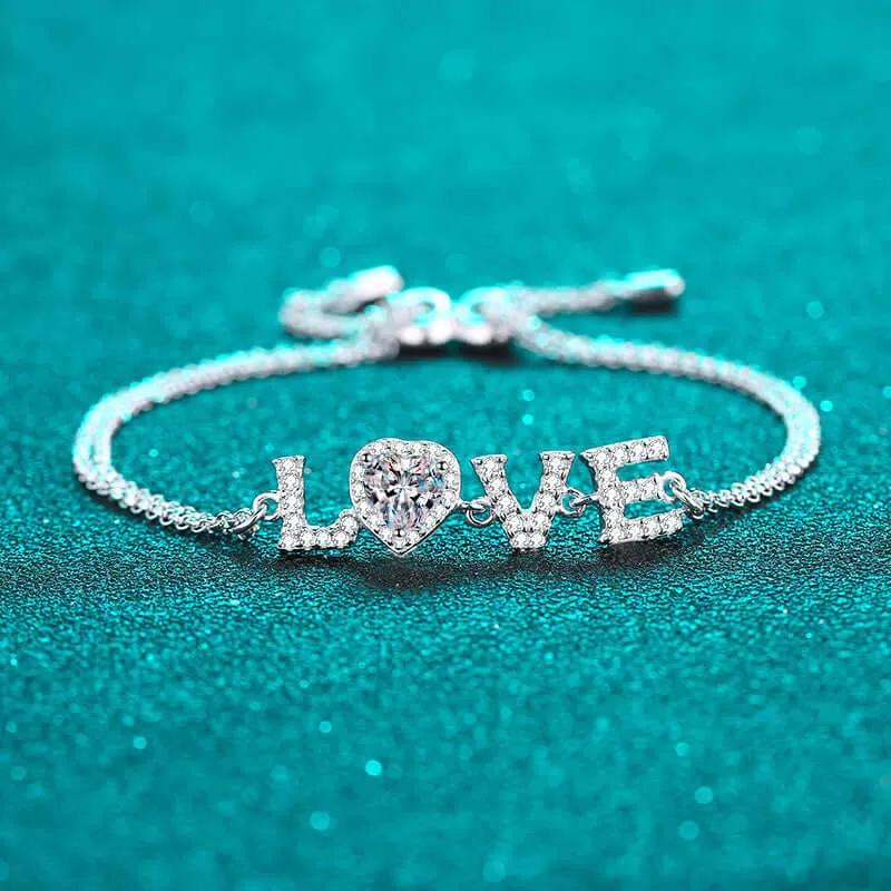 LOVE Moissanite Bracelet