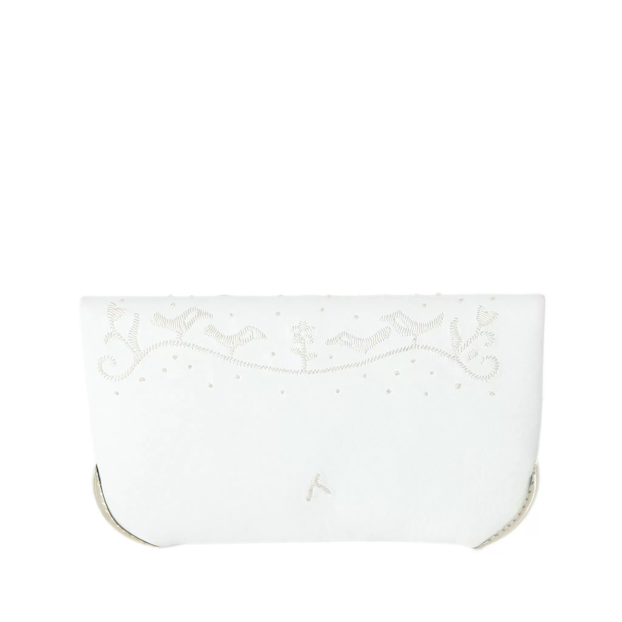 Lovebirds Wedding Clutch Bag in White