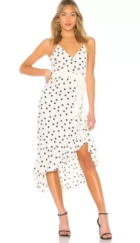 Lovers and Friends Bridget Midi Dress Ivory & Black