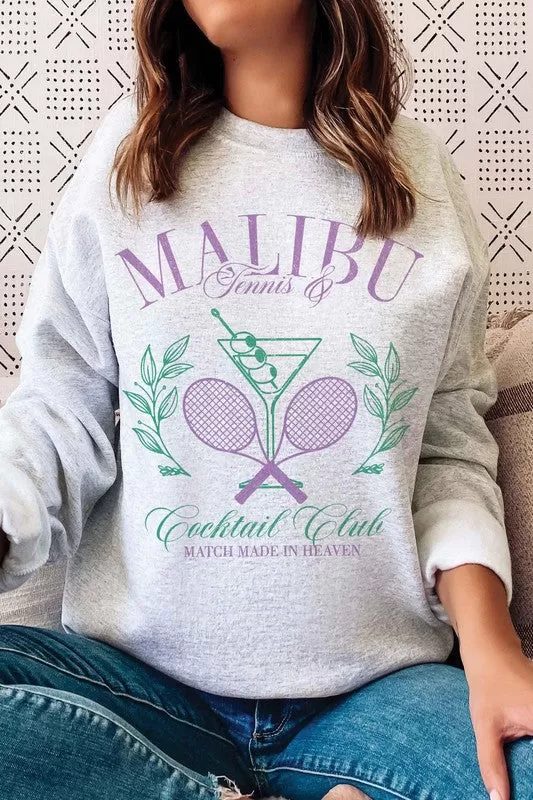 MALIBU TENNIS AND COCKTAIL CLUB Graphic Sweatshirt