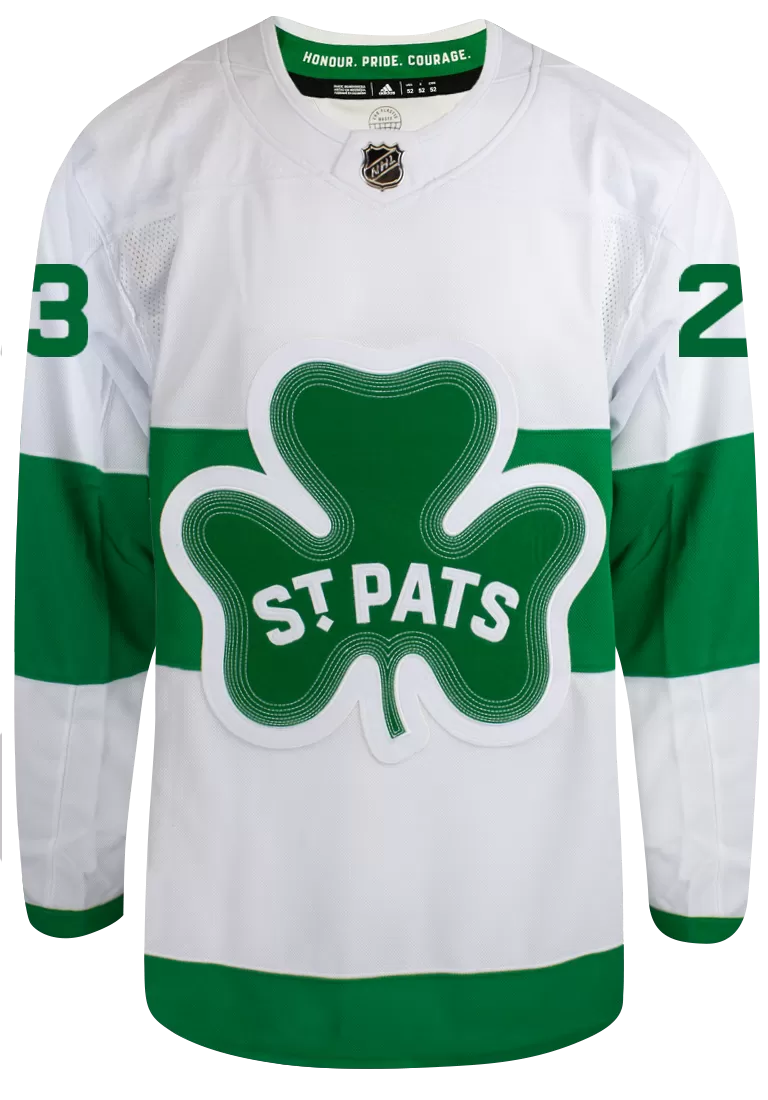 Maple Leafs Adidas Men's Authentic 2024 St Pats Jersey - KNIES