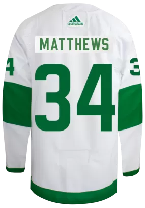 Maple Leafs Adidas Men's Authentic 2024 St Pats Jersey - MATTHEWS