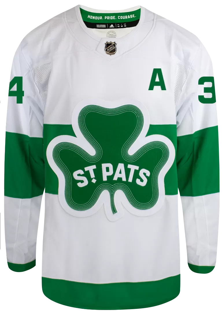 Maple Leafs Adidas Men's Authentic 2024 St Pats Jersey - MATTHEWS