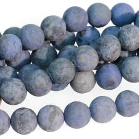 MATTE Sunset Dumortierite 10mm Round - 15-16 Inch