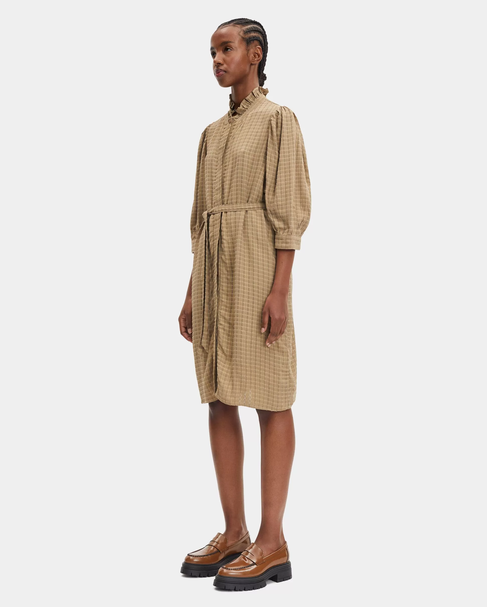 MEJSI SHIRT DRESS / ELMWOOD