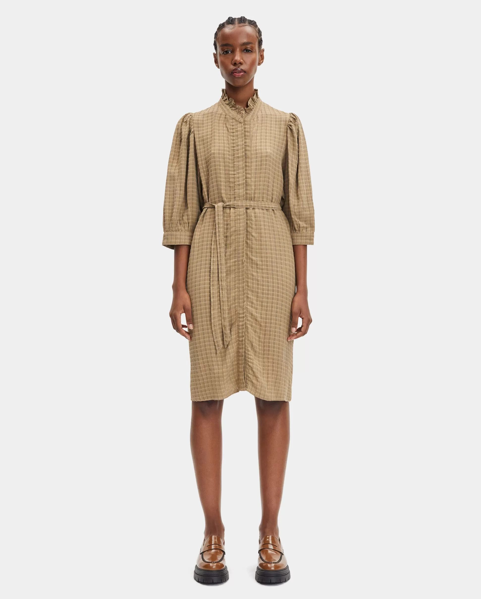 MEJSI SHIRT DRESS / ELMWOOD