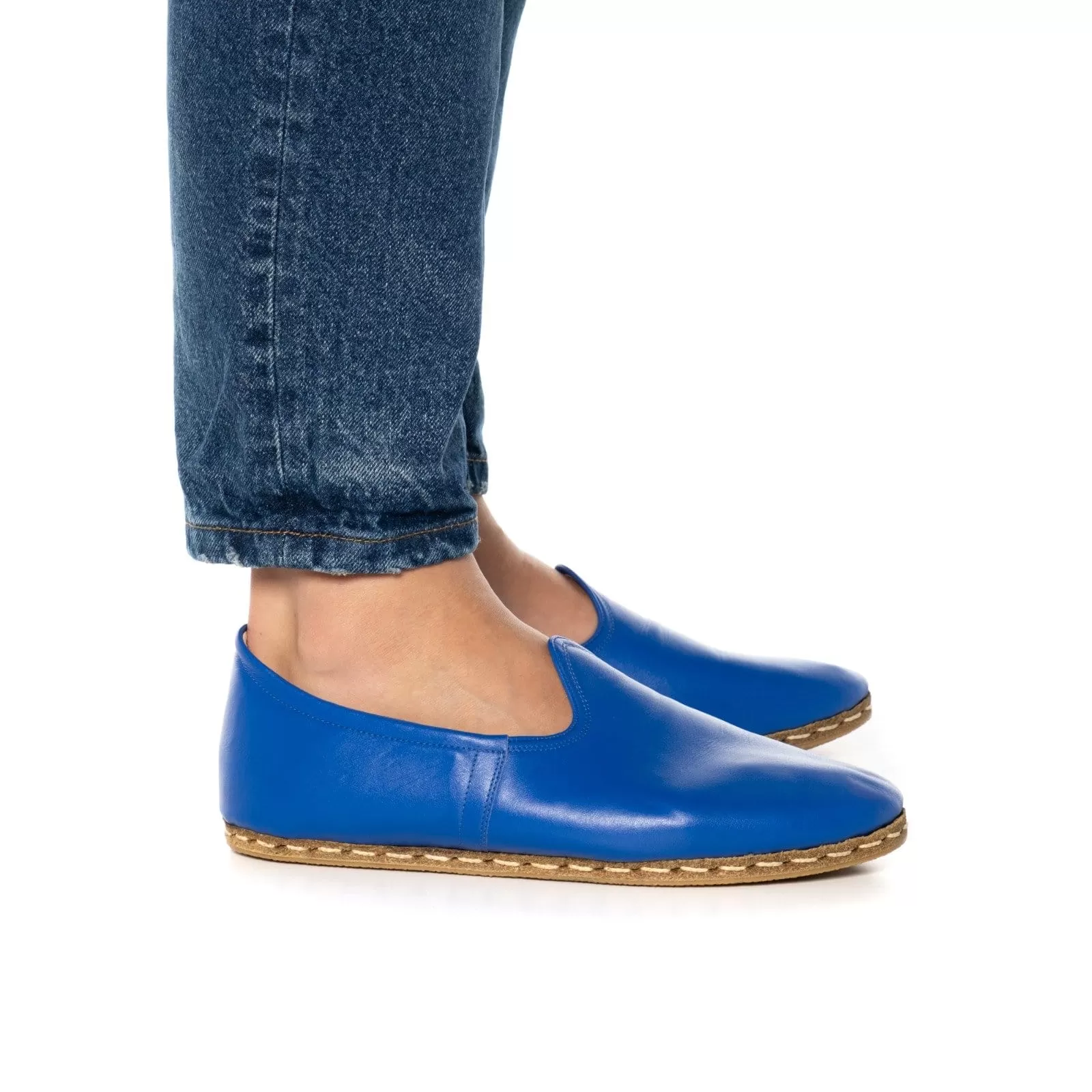 Men's Blue Slip On Shoes