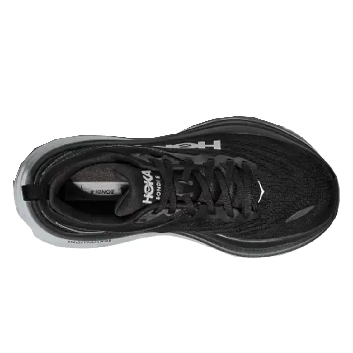 Mens Hoka Bondi 8 - Black / White