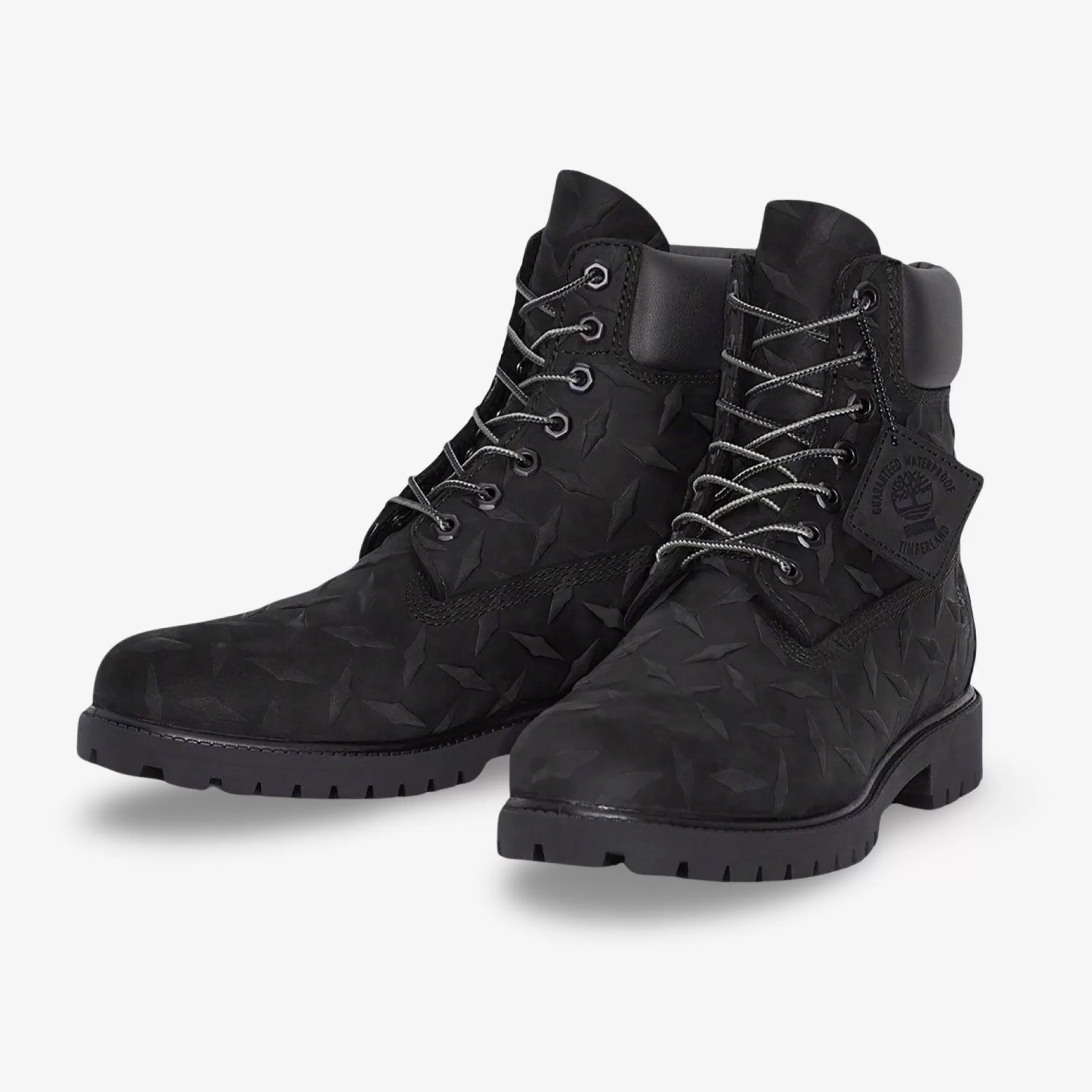 (Men's) Timberland 6 Premium Waterproof Boot x Supreme 'Diamond Plate Black' (2023) TB0A6DE1-001