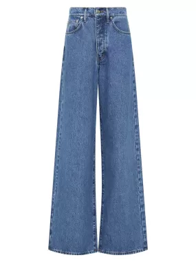 Mid Rise Wide Leg Jean