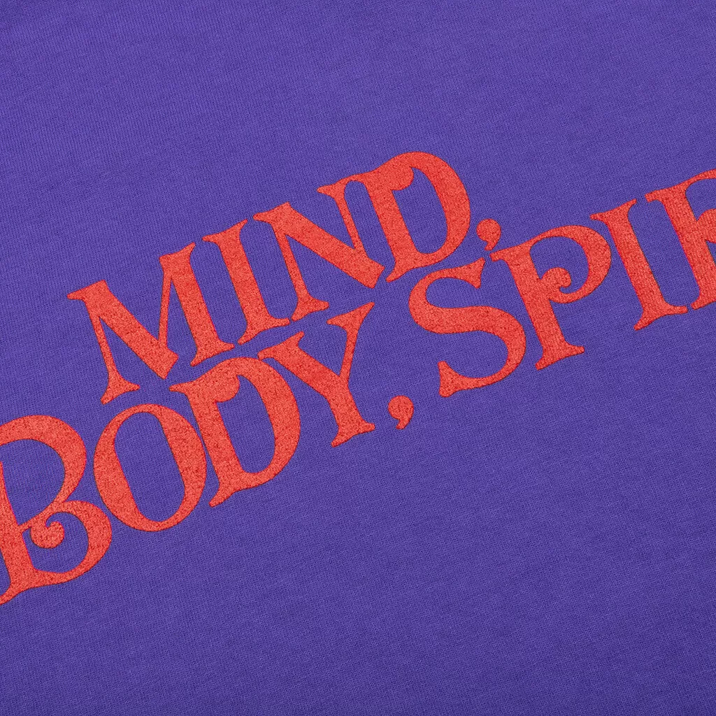 Mind Body Printed L/S Tee - Purple