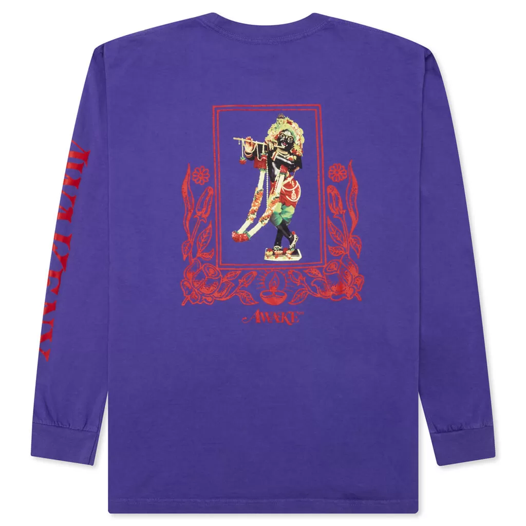 Mind Body Printed L/S Tee - Purple