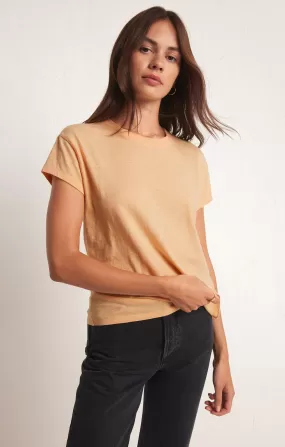 Modern Slub Tee Orange Cream