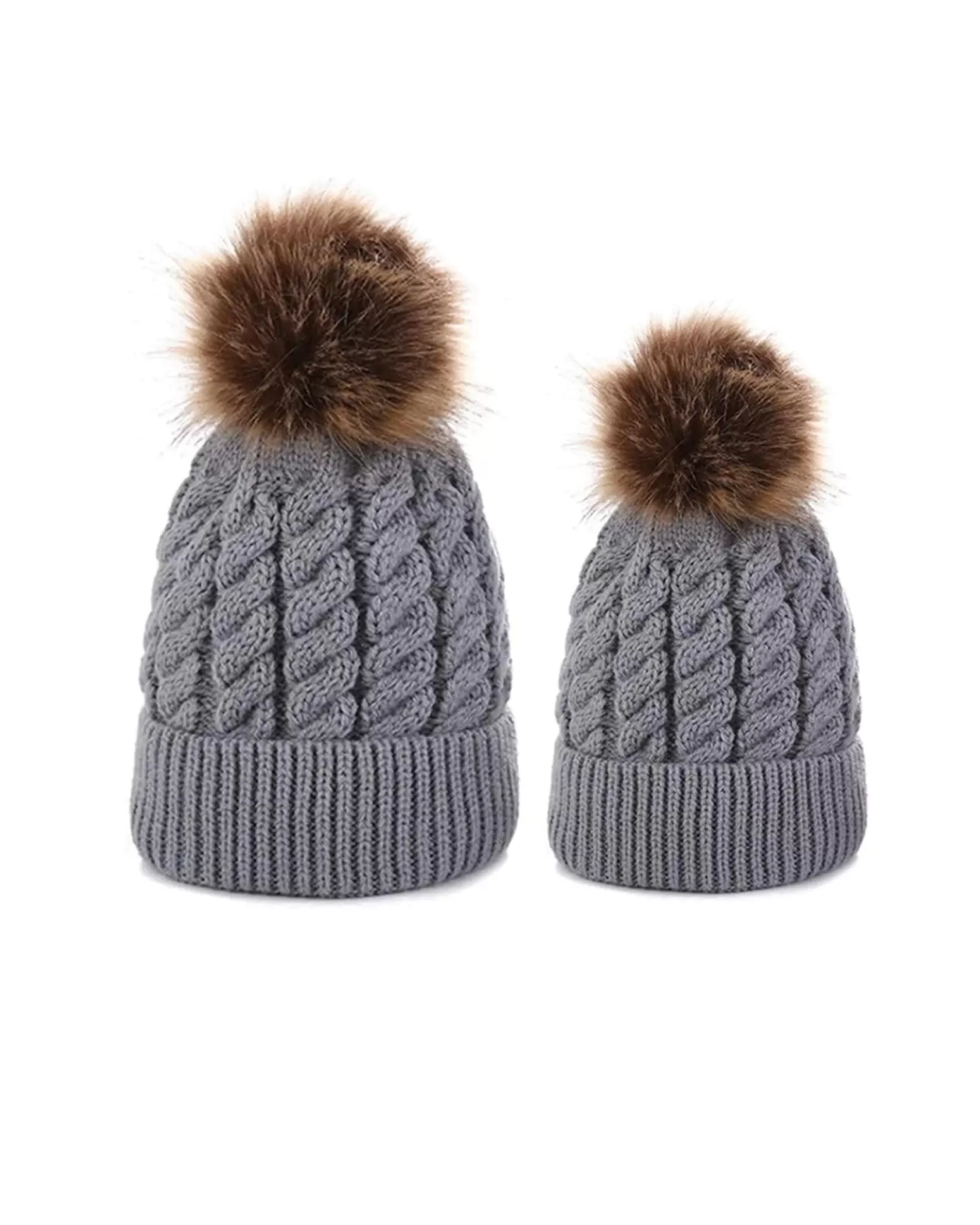 Mommy & Me Beanies | Gray