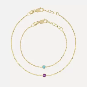 Mommy   Me Birthstone Bracelet Set