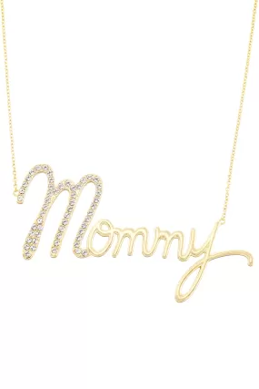 Mommy Nameplate Necklace