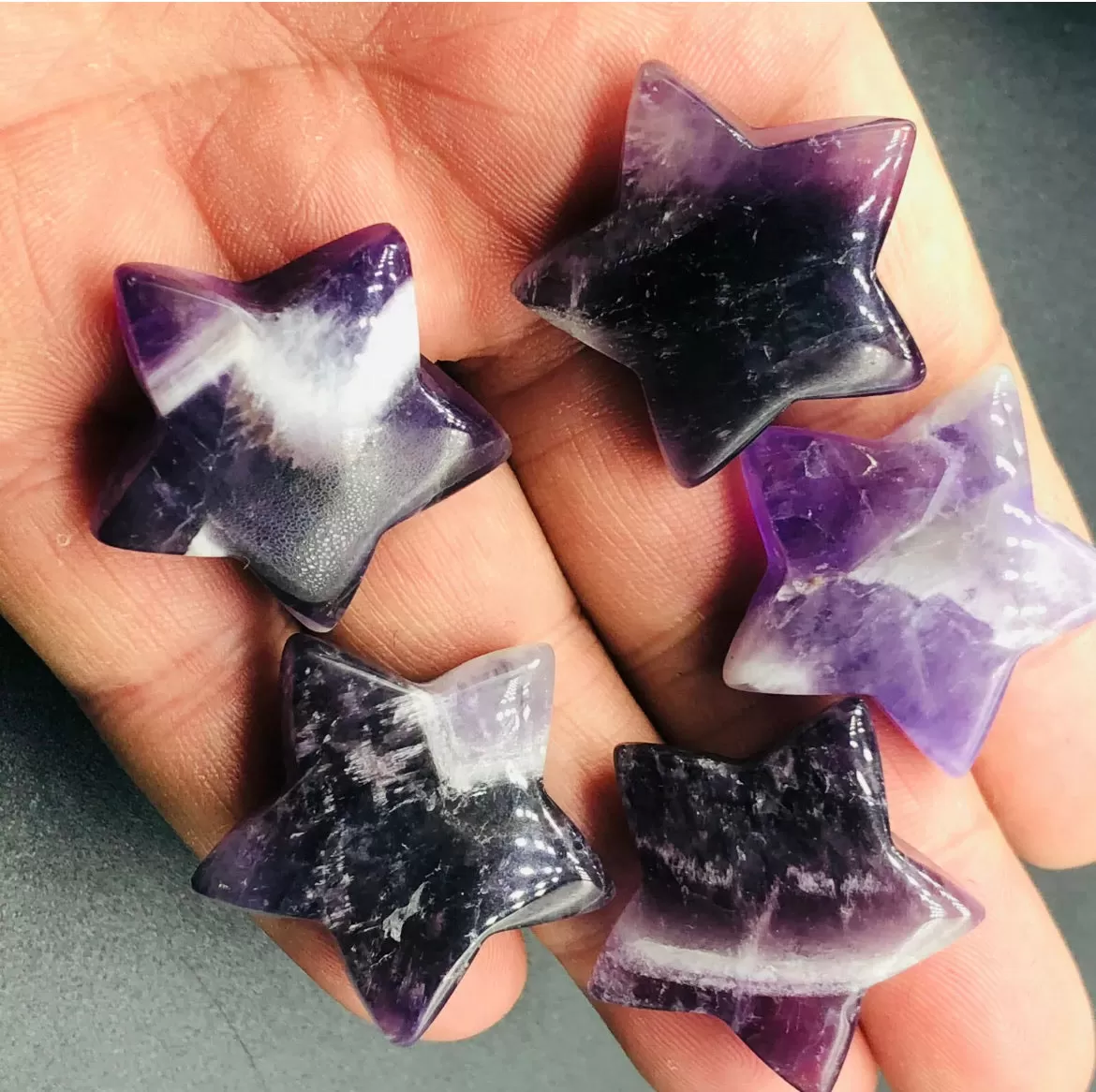 Natural Amethyst Star