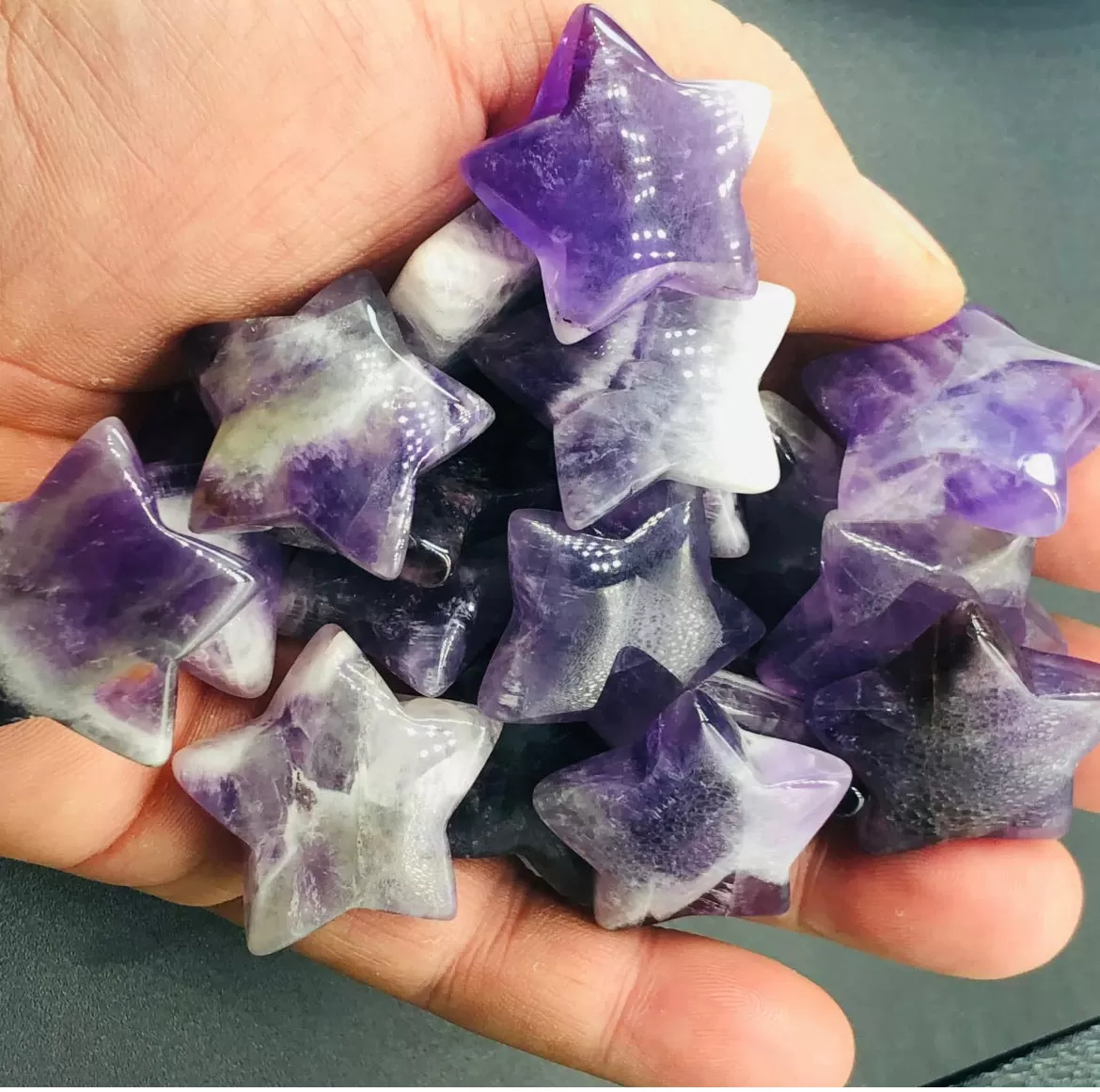 Natural Amethyst Star