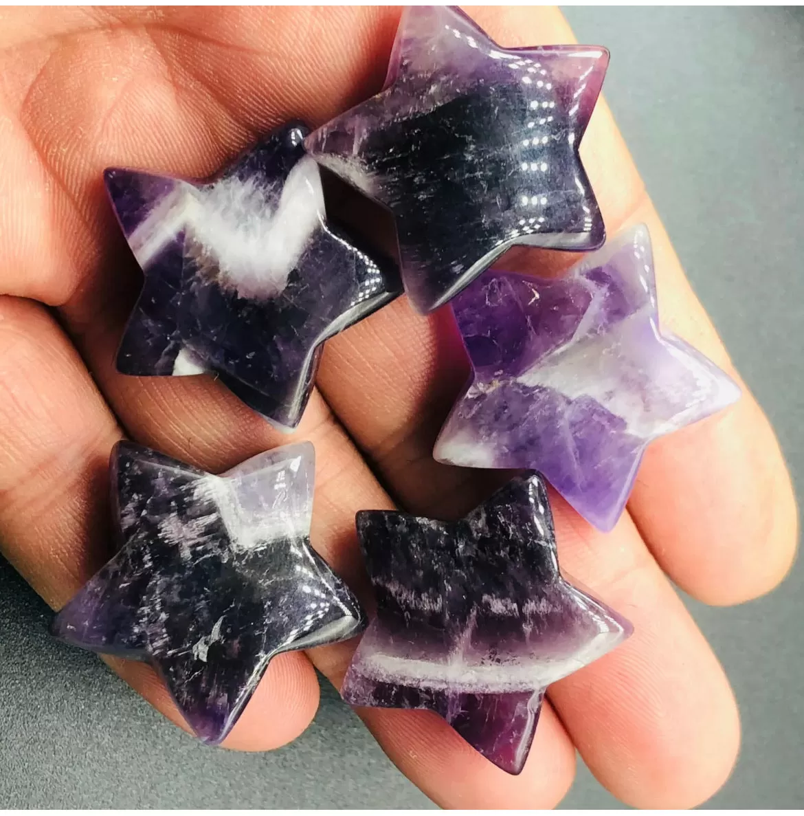 Natural Amethyst Star