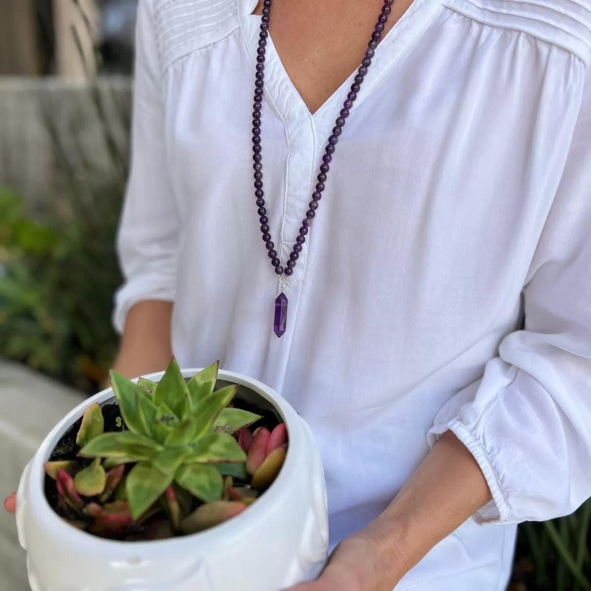 Never Lose Hope Amethyst Necklace