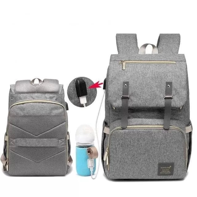 Newborn Baby/Kids Diaper Backpack with USB Charging Port