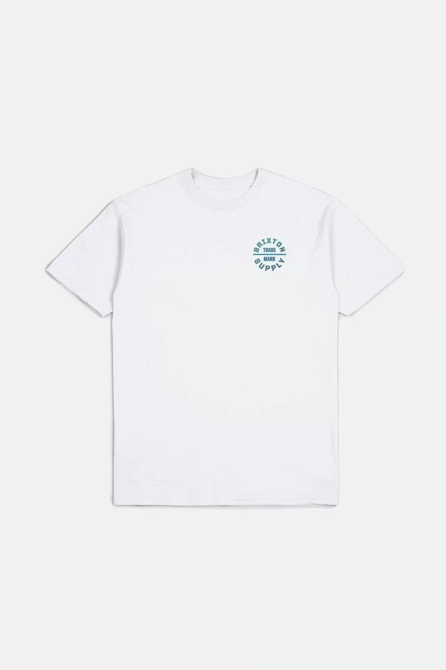 Oath V S/S Standard Tee - White/Chinois Green/Blue Danube