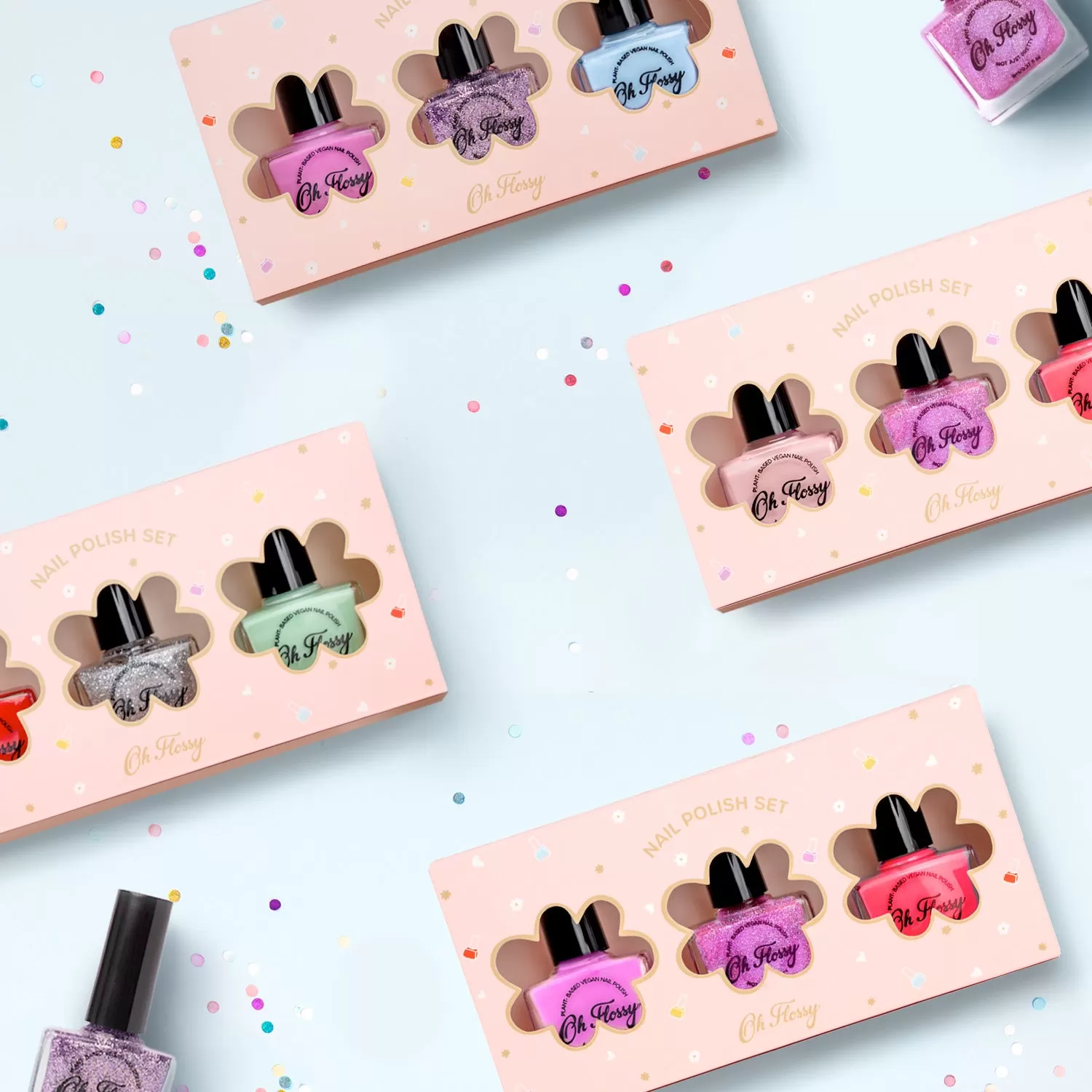 Oh Flossy | Pink Pamper Nail Polish Set