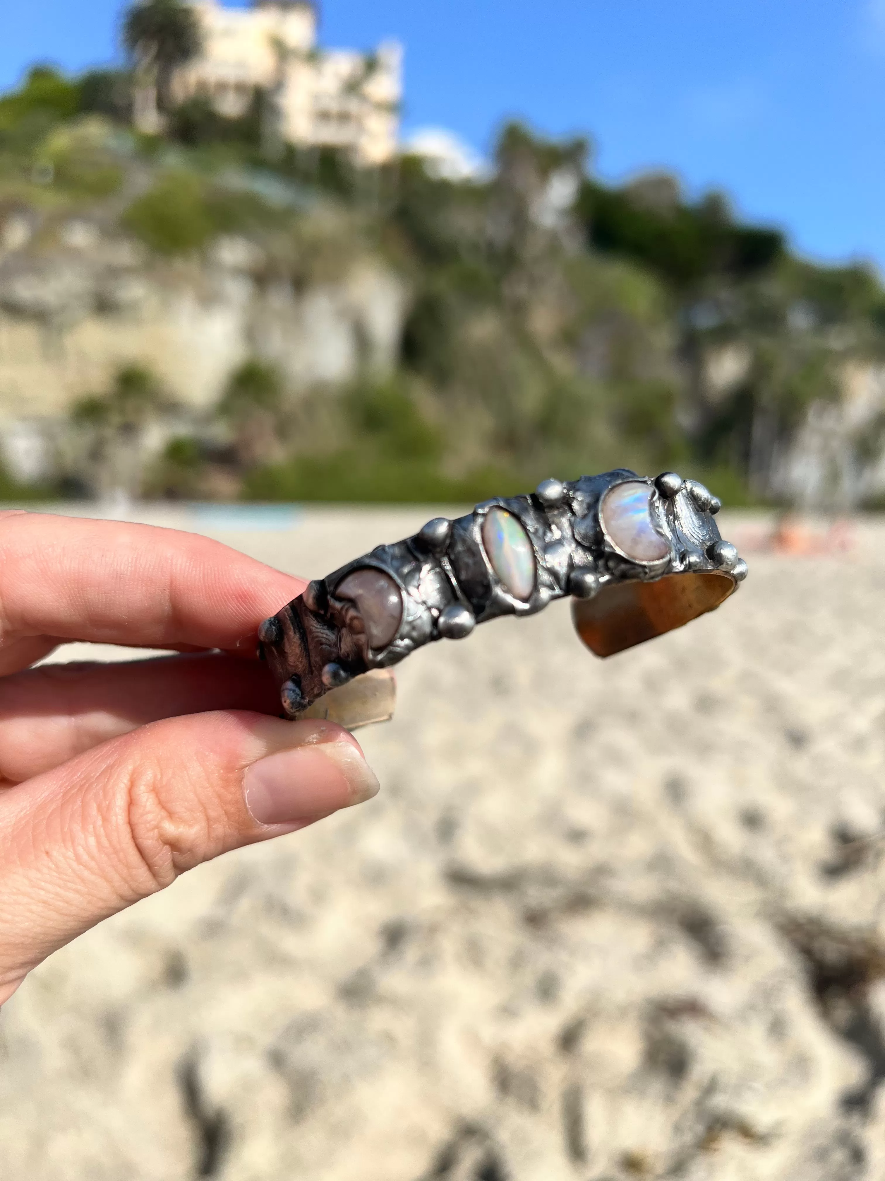 Opal and Moonstone Bangle no.2