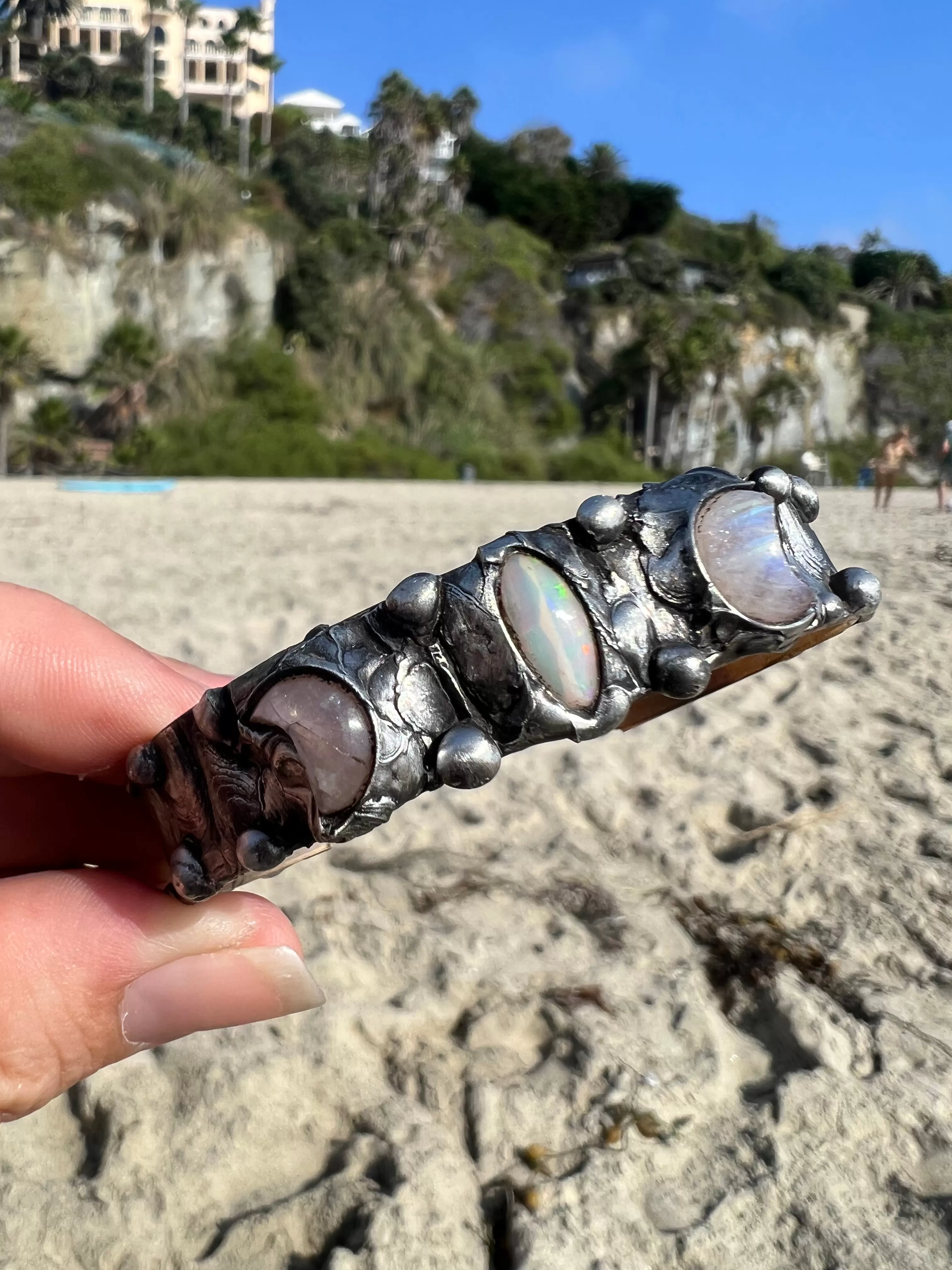 Opal and Moonstone Bangle no.2