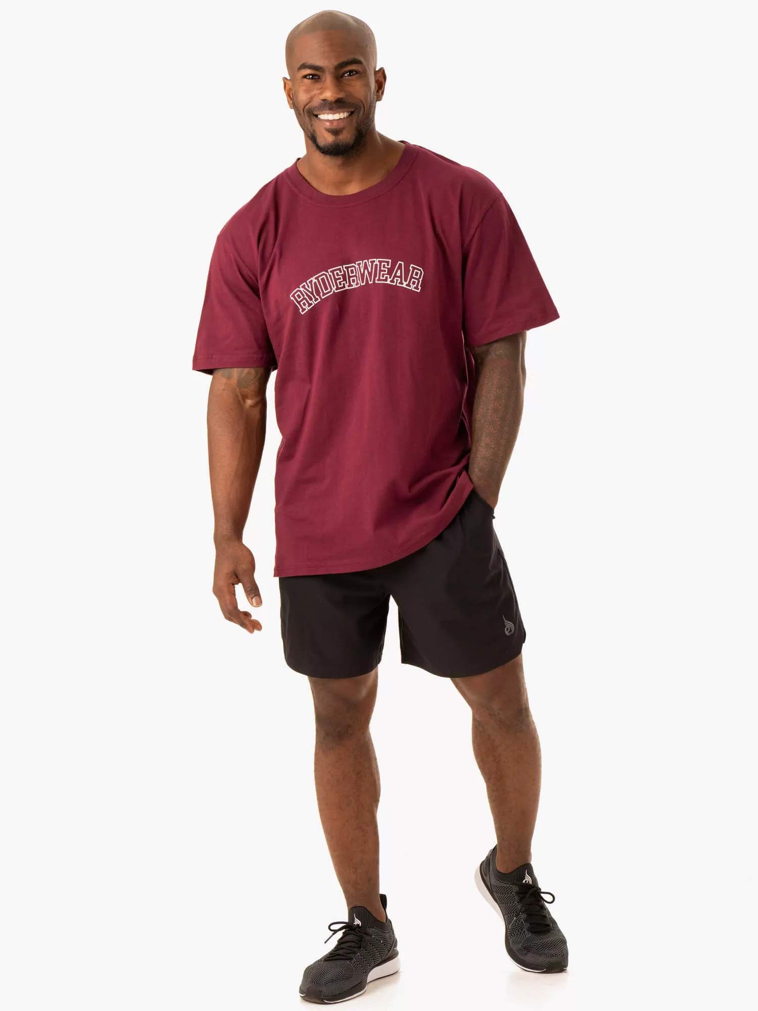 Oversized T-Shirt - Maroon