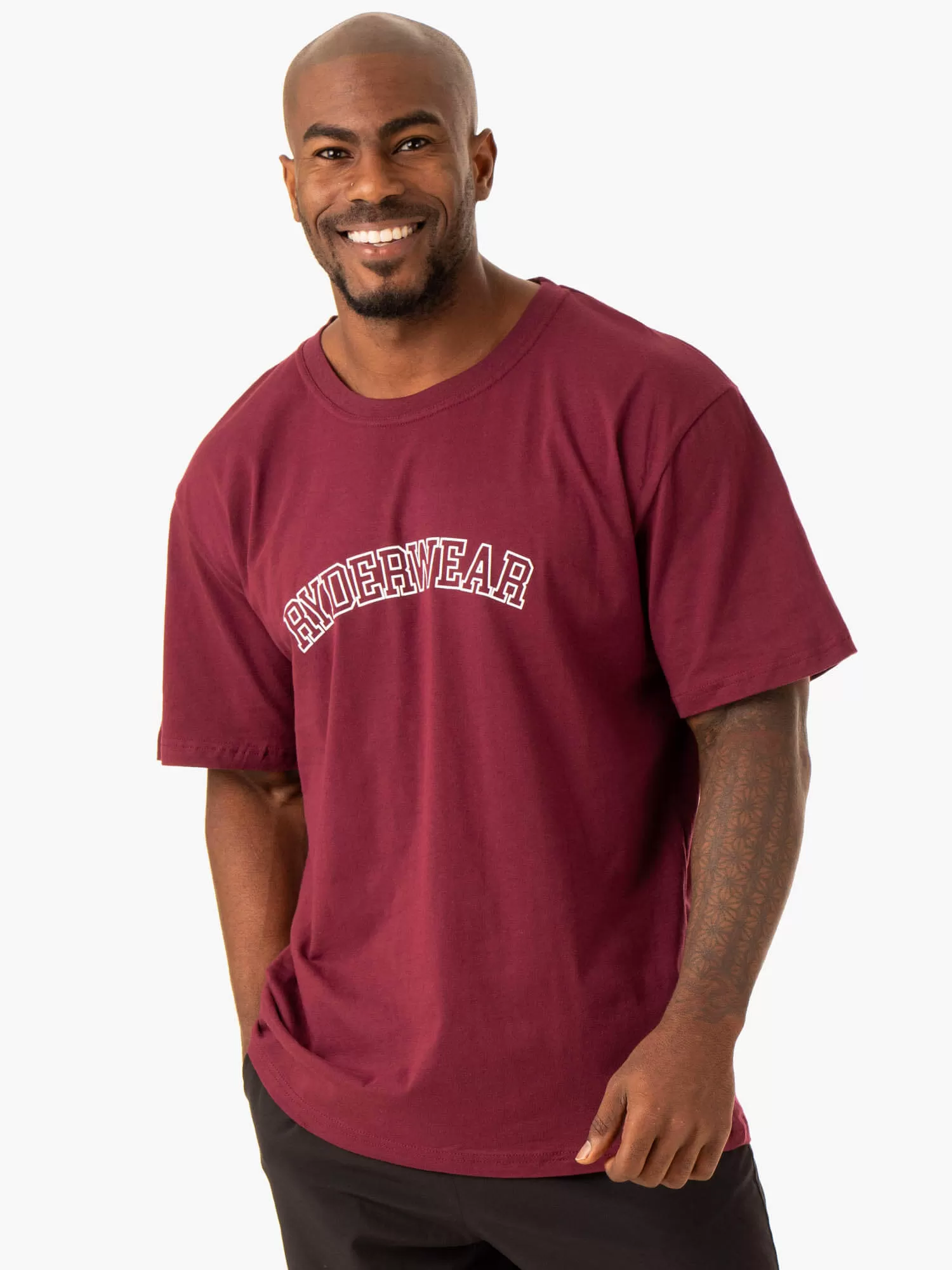 Oversized T-Shirt - Maroon