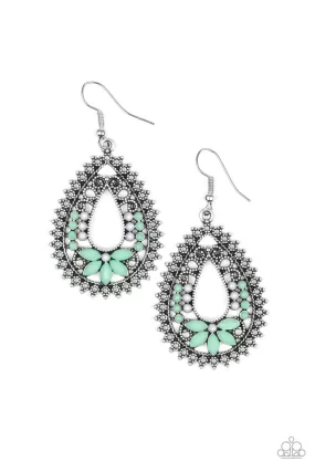 Paparazzi Atta-GALA - Green Earrings