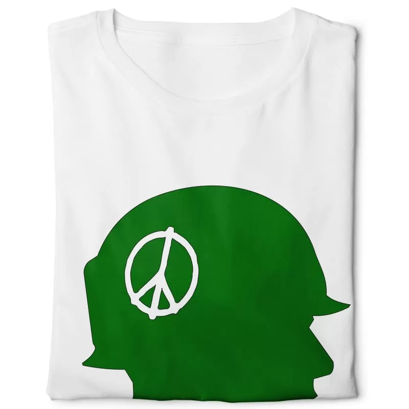 Peace Soldier Digital Graphics Basic T-shirt White