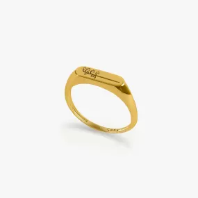 Personalized Birth Flower Ring | 14K Solid Gold