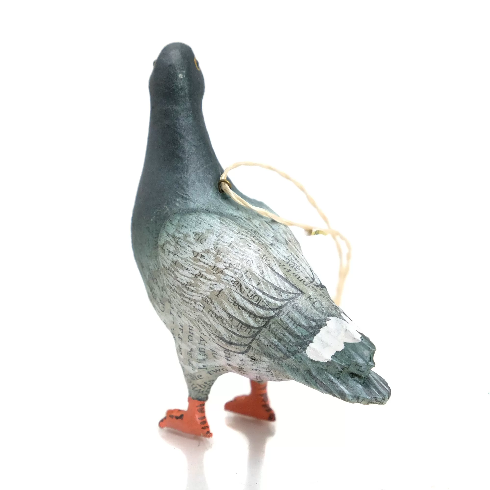 Pigeon Text Paper Ornament