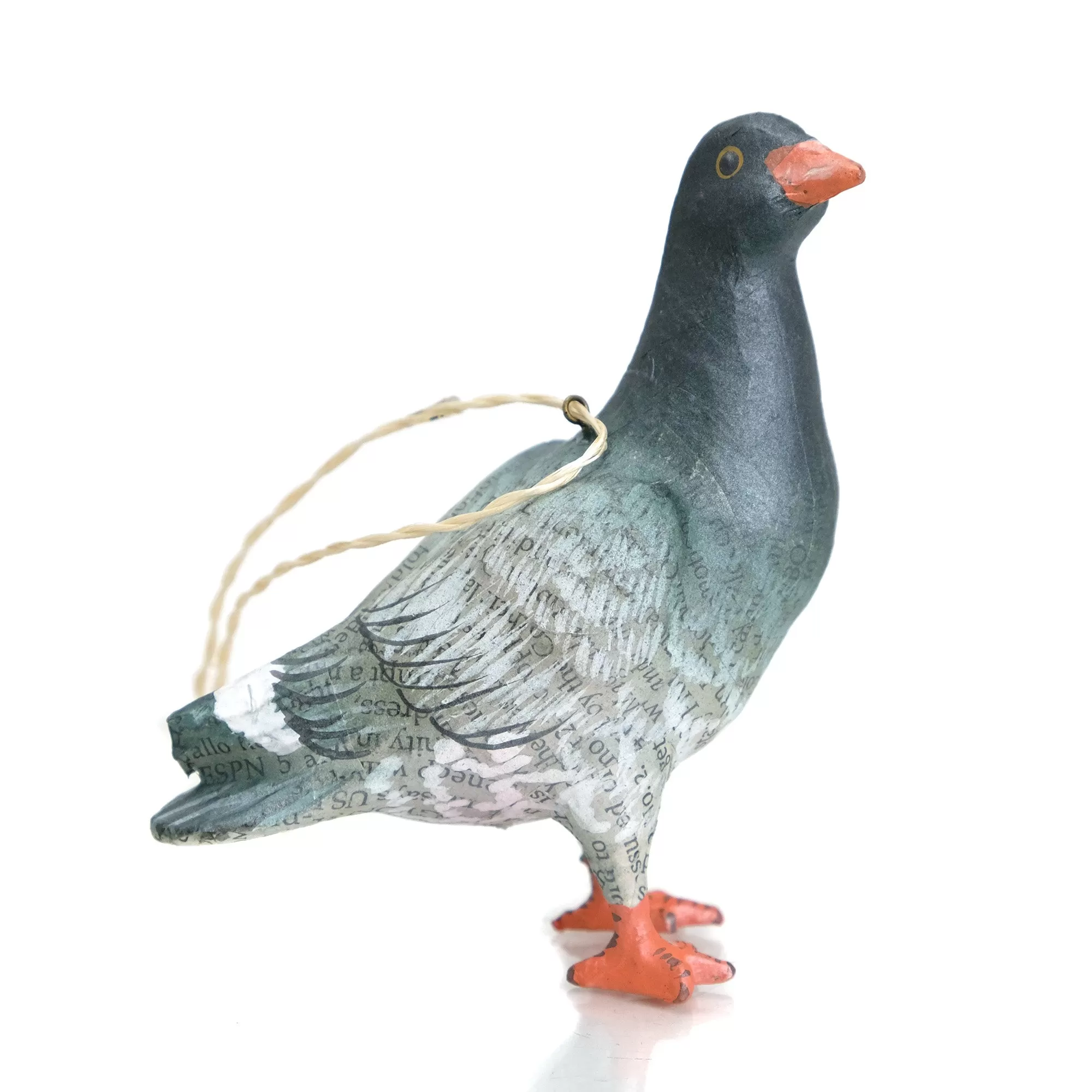 Pigeon Text Paper Ornament