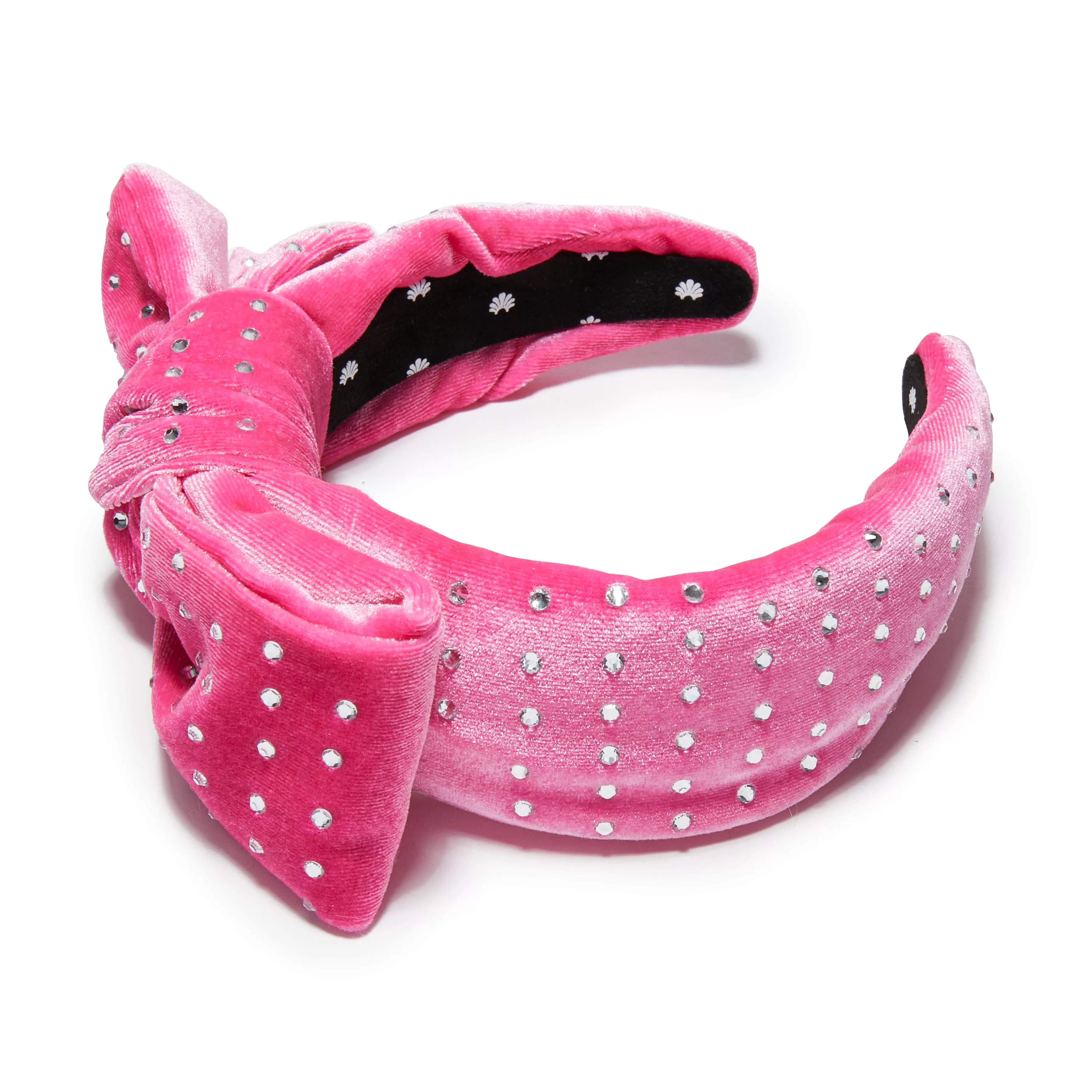 PINK CRYSTAL DOTTED HOLLY HEADBAND