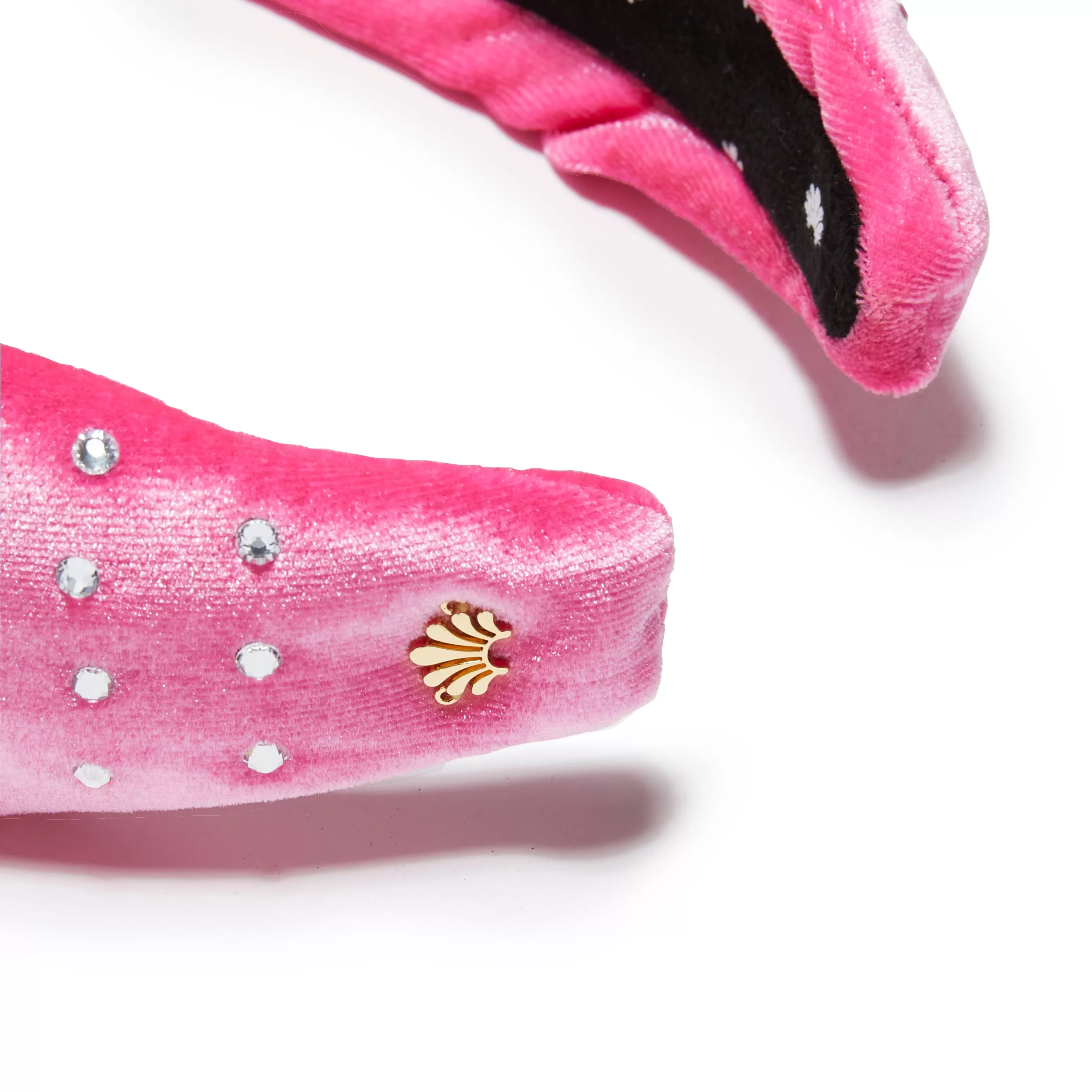 PINK CRYSTAL DOTTED HOLLY HEADBAND