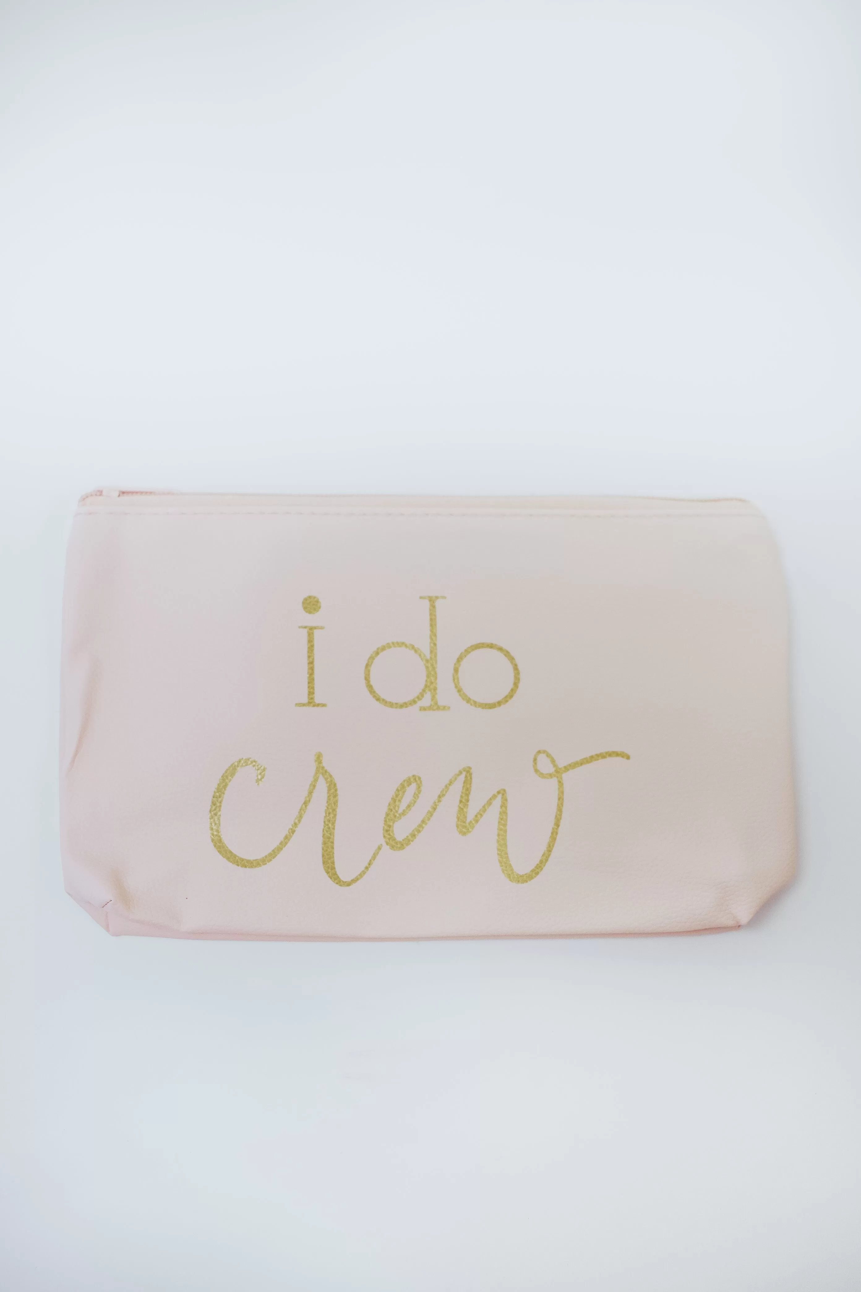 Pink I Do Crew Makeup Bag