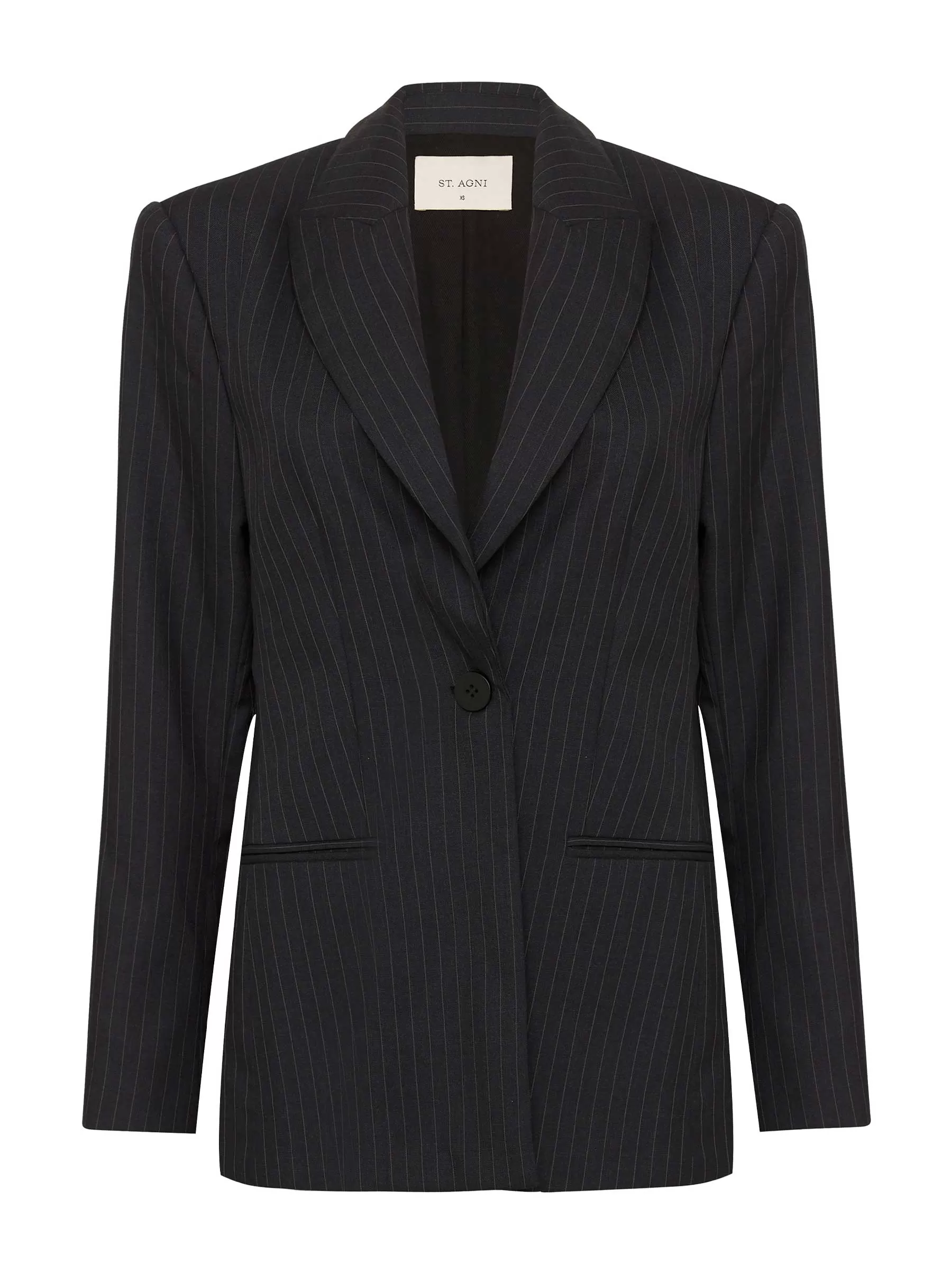 Pinstripe Oversized Blazer