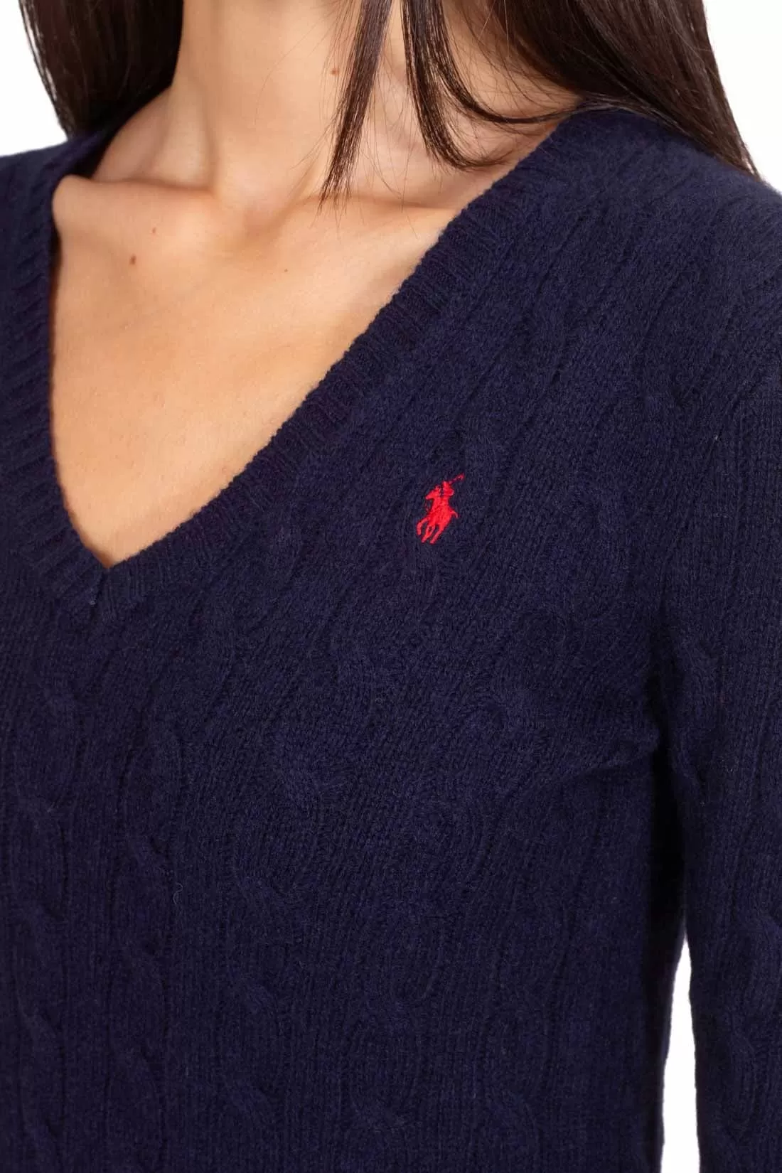 Polo Ralph Lauren Navy Blue Cashmere Blend Kimberly Jumper BNWT UK XS