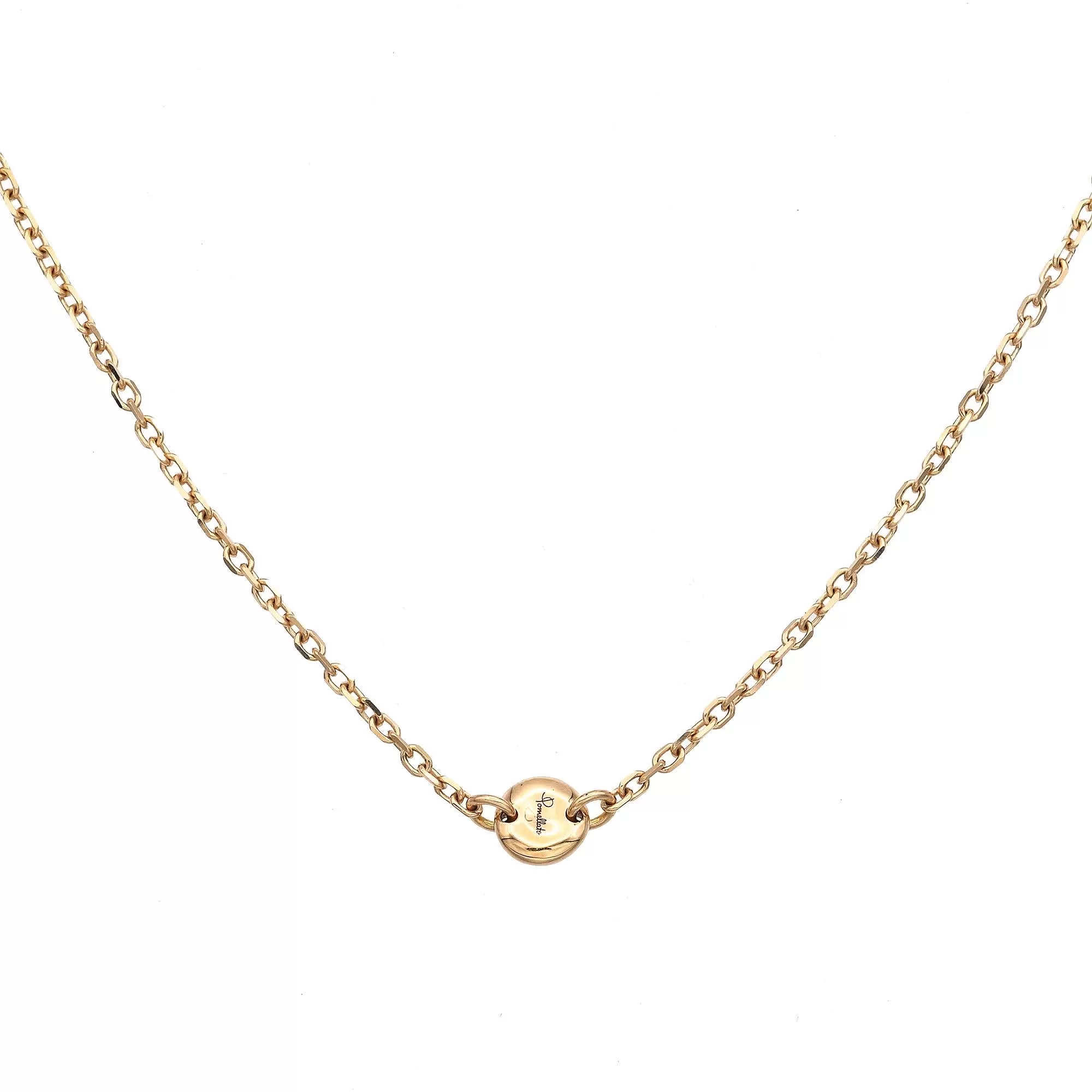 Pomellato Sabbia 18K Rose Gold & Tri-Color Diamond Lariat Necklace with Box