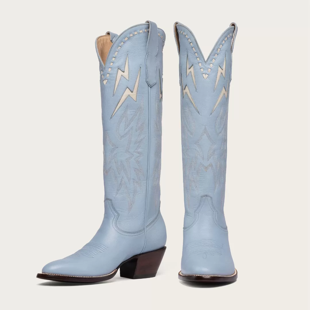 Powder Blue & Bone Lightning Boot Limited Edition