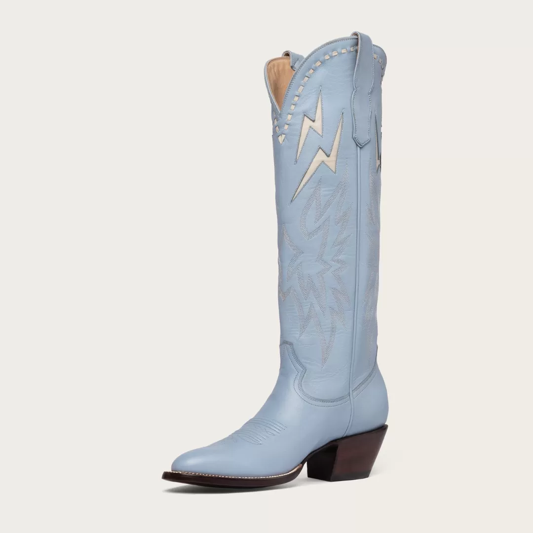 Powder Blue & Bone Lightning Boot Limited Edition