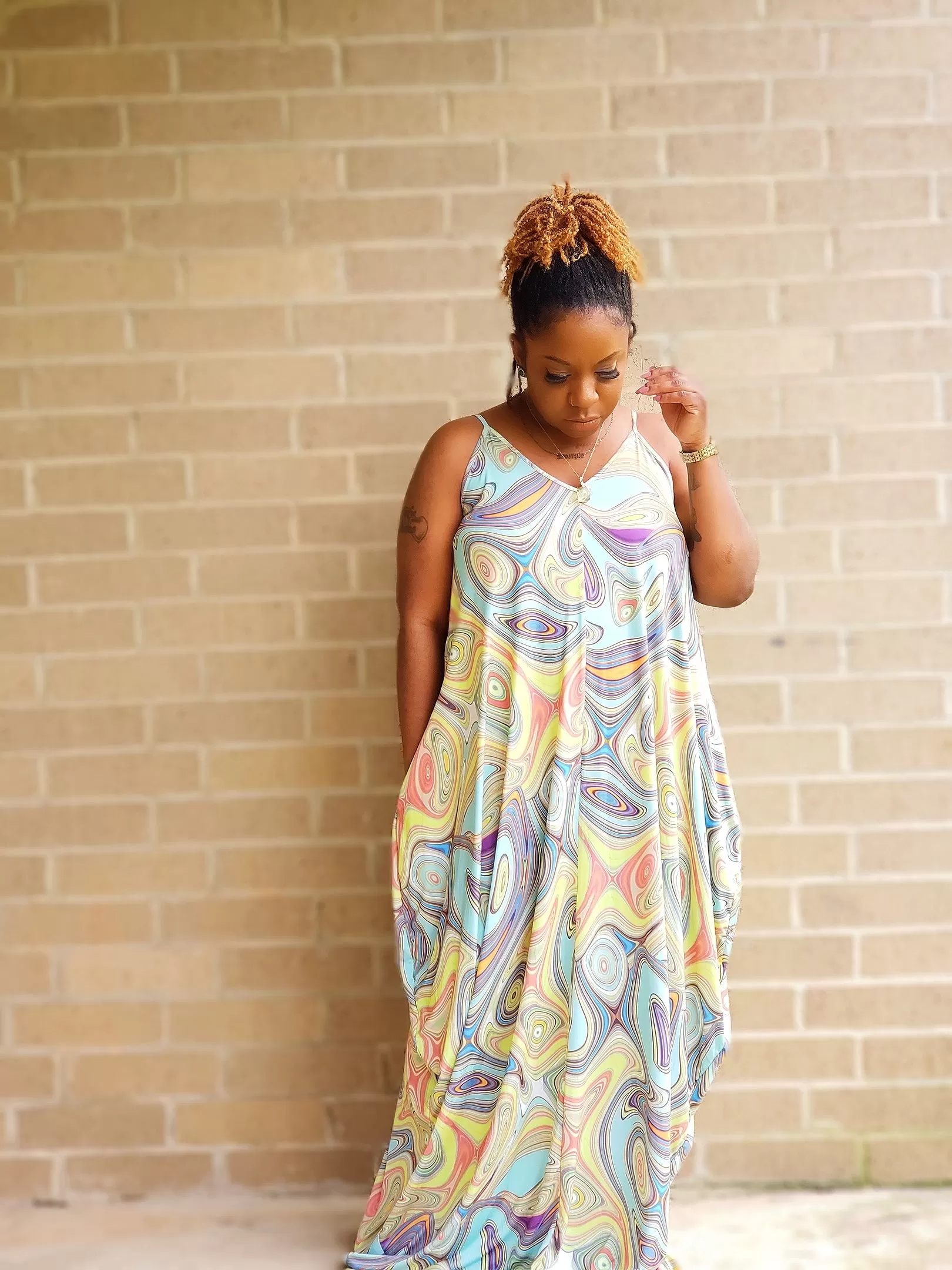 PSYCHEDELIC DREAM - Oversized Maxi Dress