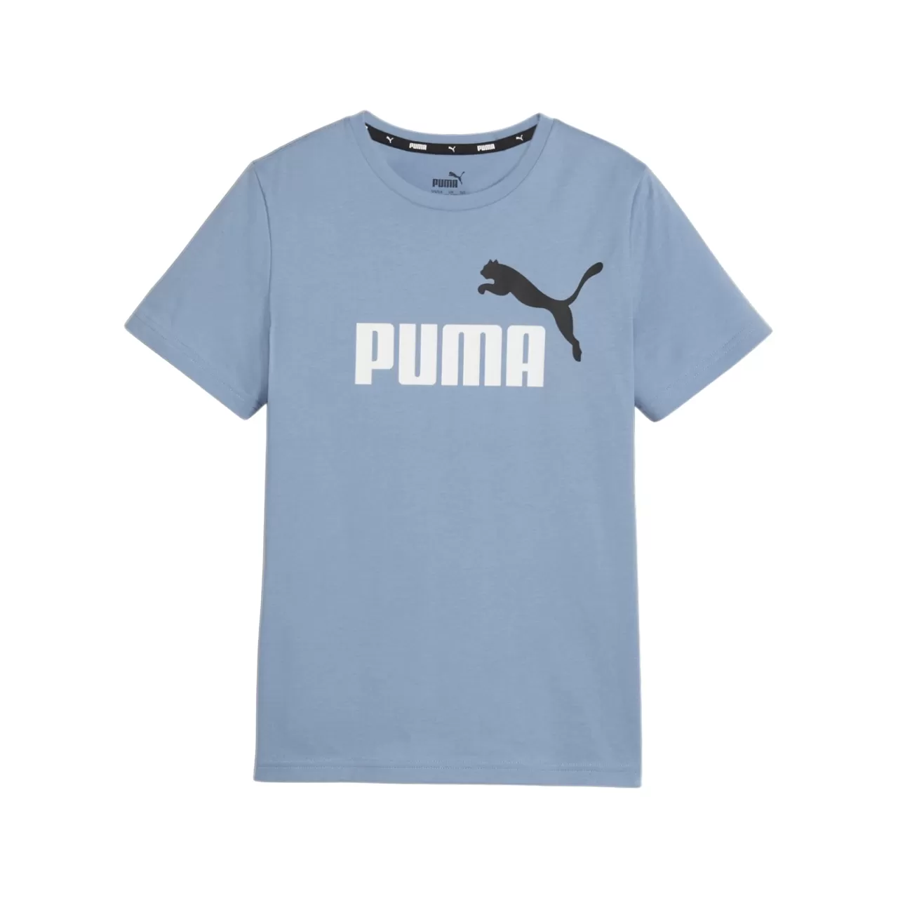 Puma ESS 2 short sleeve t-shirt with large logo print 586985-20 light blue