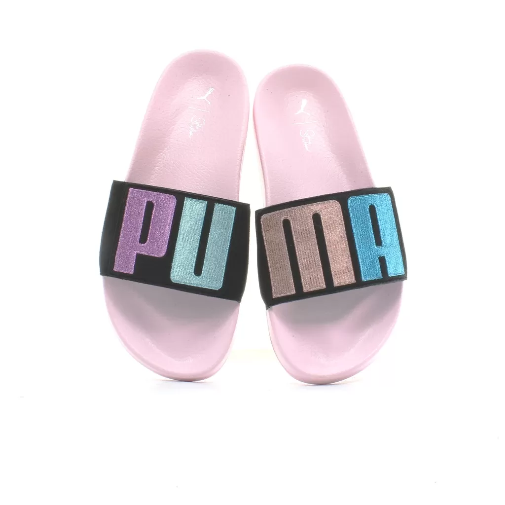 Puma Leadcat x Sophia Webster Black Pink Womens Slip On Sliders 363837 01