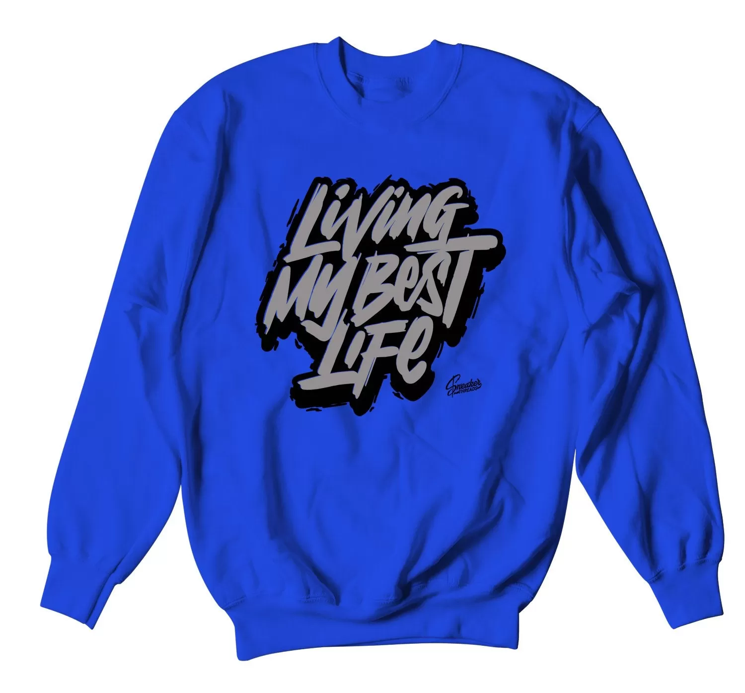 Retro 9 Racer Blue Living Life Sweater