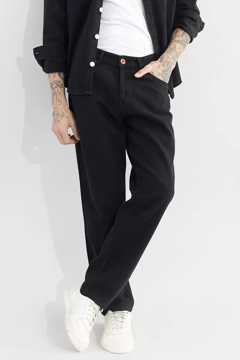 Riotous Black Baggy Fit Jeans